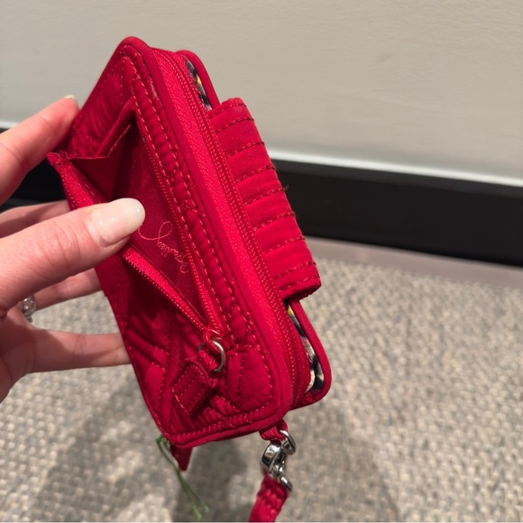 Vera Bradley - Red Quilted Wristlet Wallet Trendy 2025 Fall Item - Picture 5 of 13